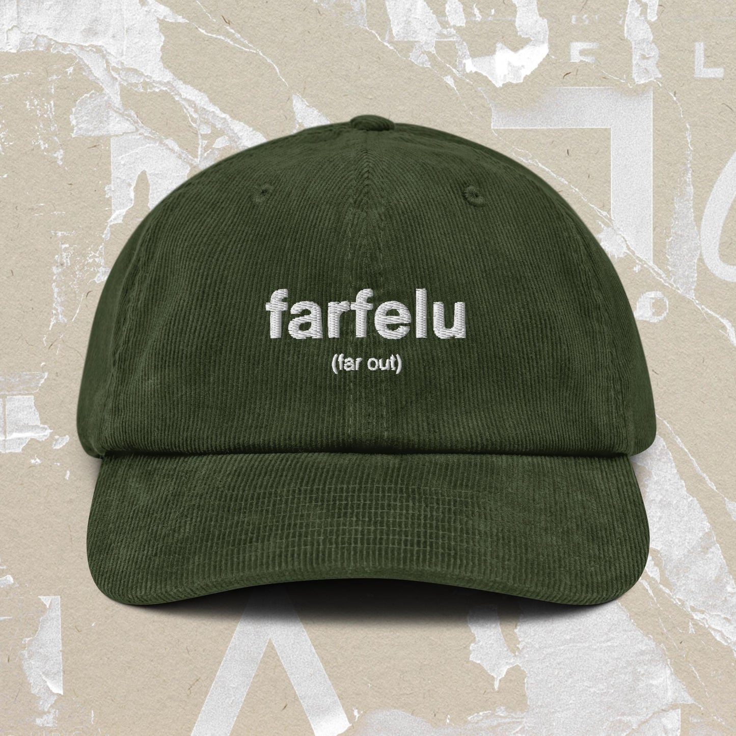 French Far Out Corduroy Cap