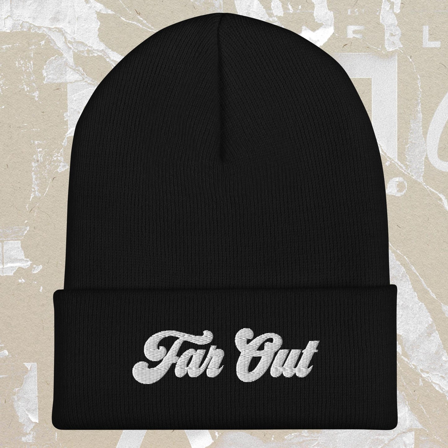 Far Out 1970s Cuffed Beanie