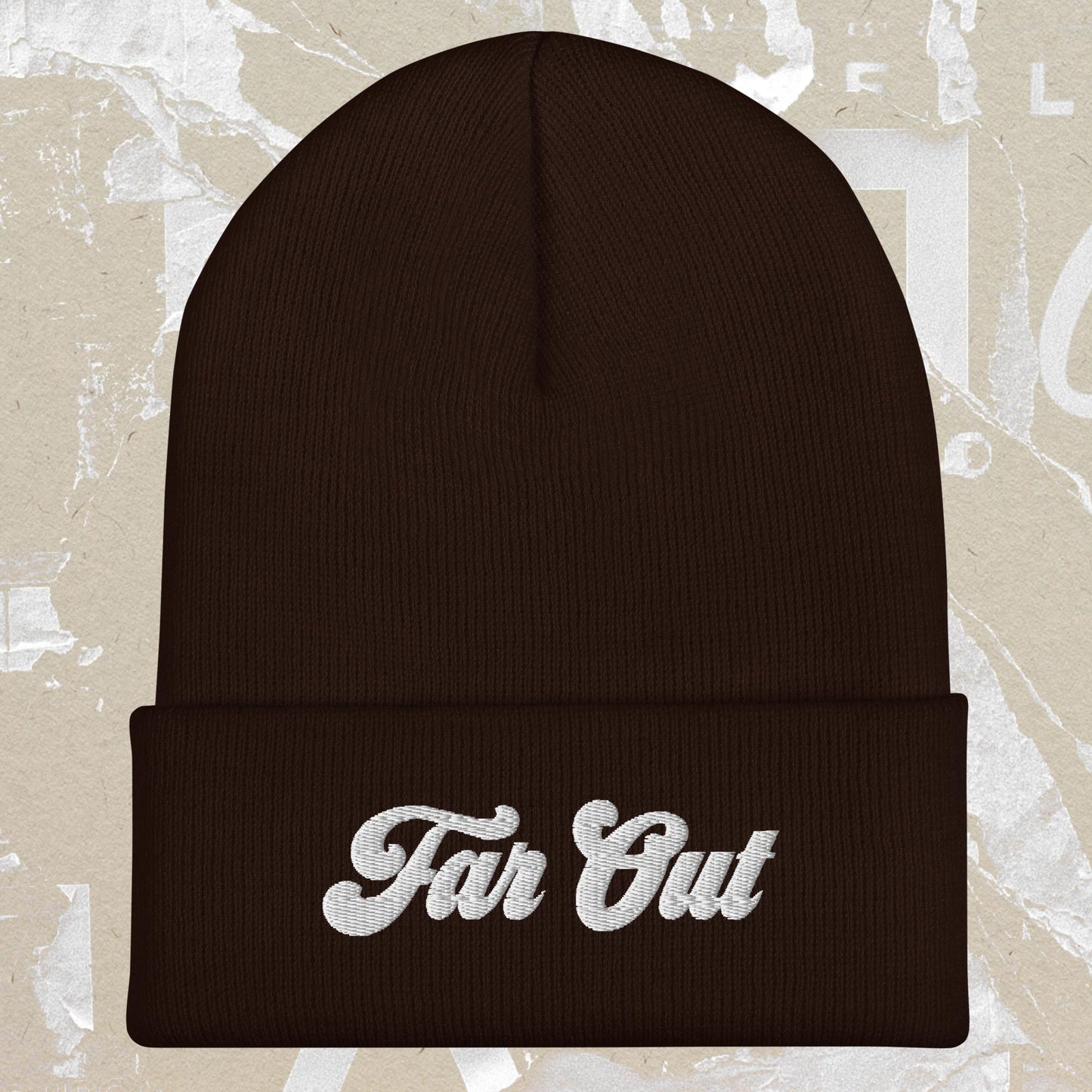 Far Out 1970s Cuffed Beanie