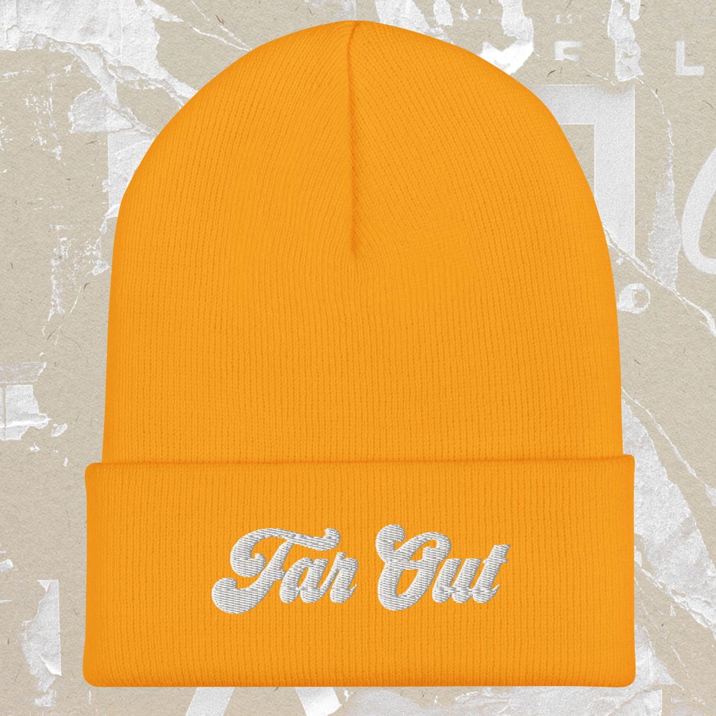 Far Out 1970s Cuffed Beanie