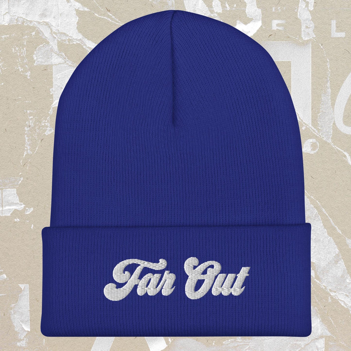 Far Out 1970s Cuffed Beanie