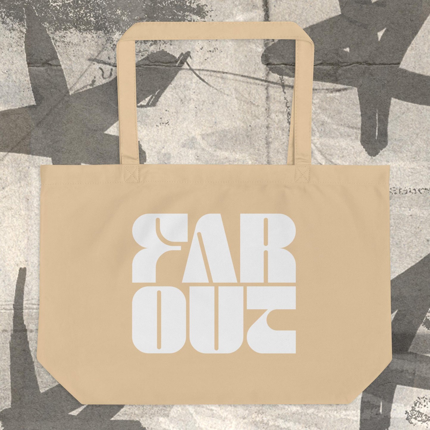 Far Out Wave Square Tote Large