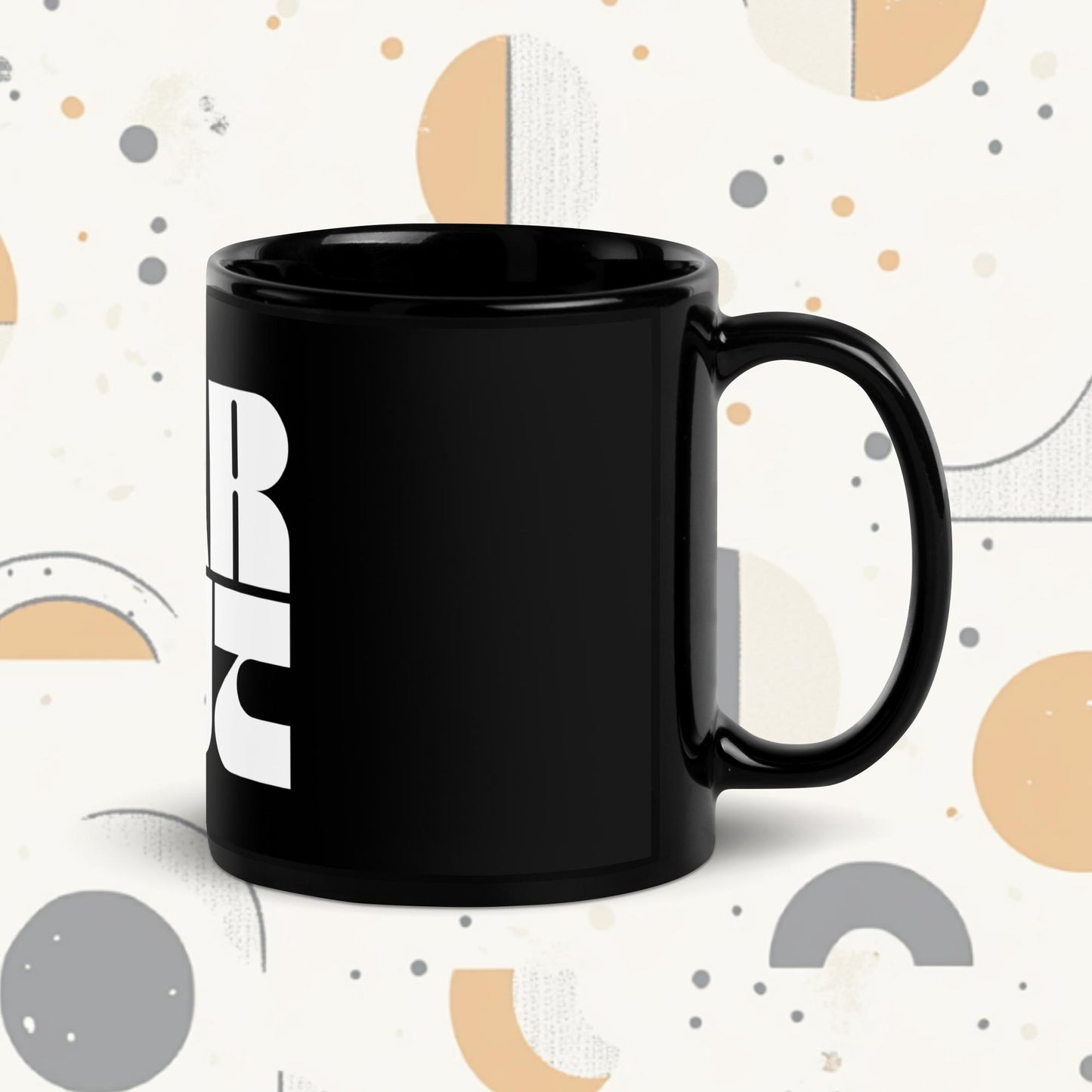 Far Out Wave Black Mug