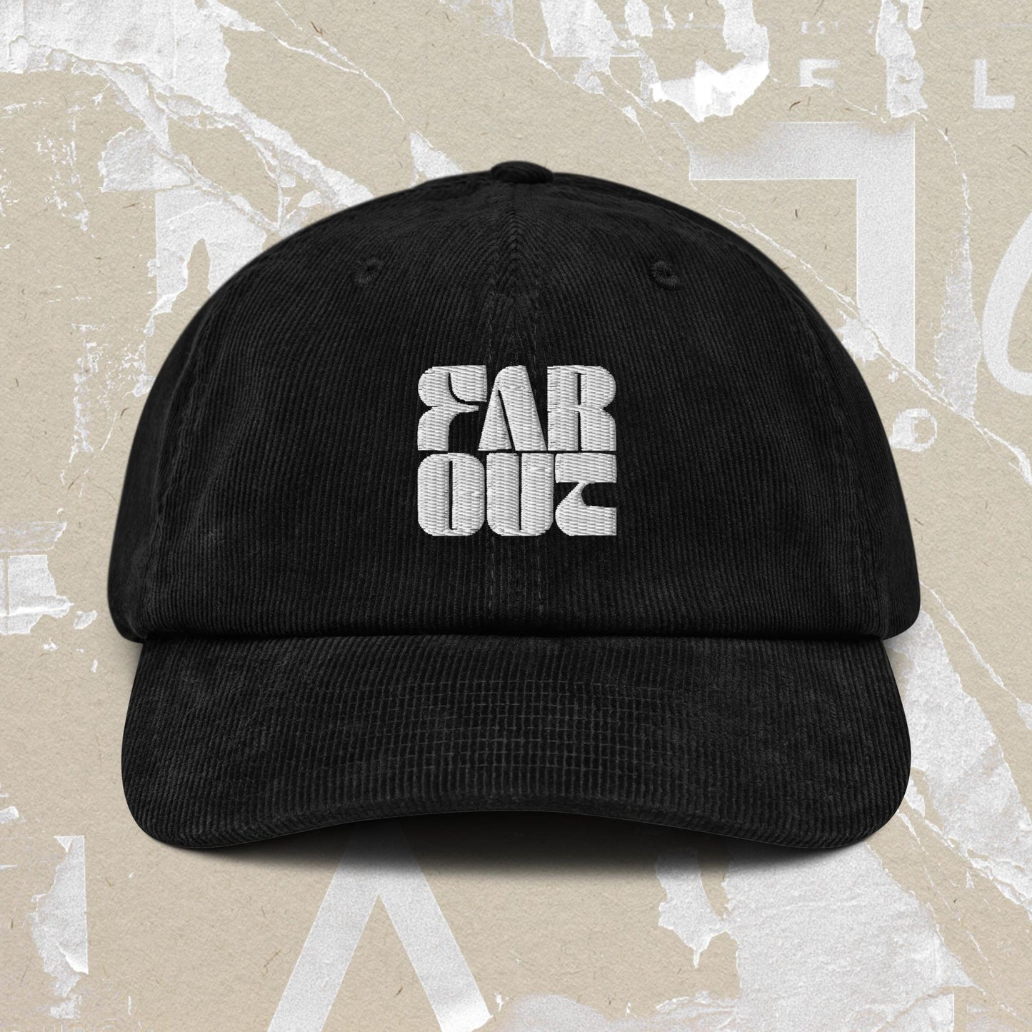 Far Out Wave Square Corduroy Cap