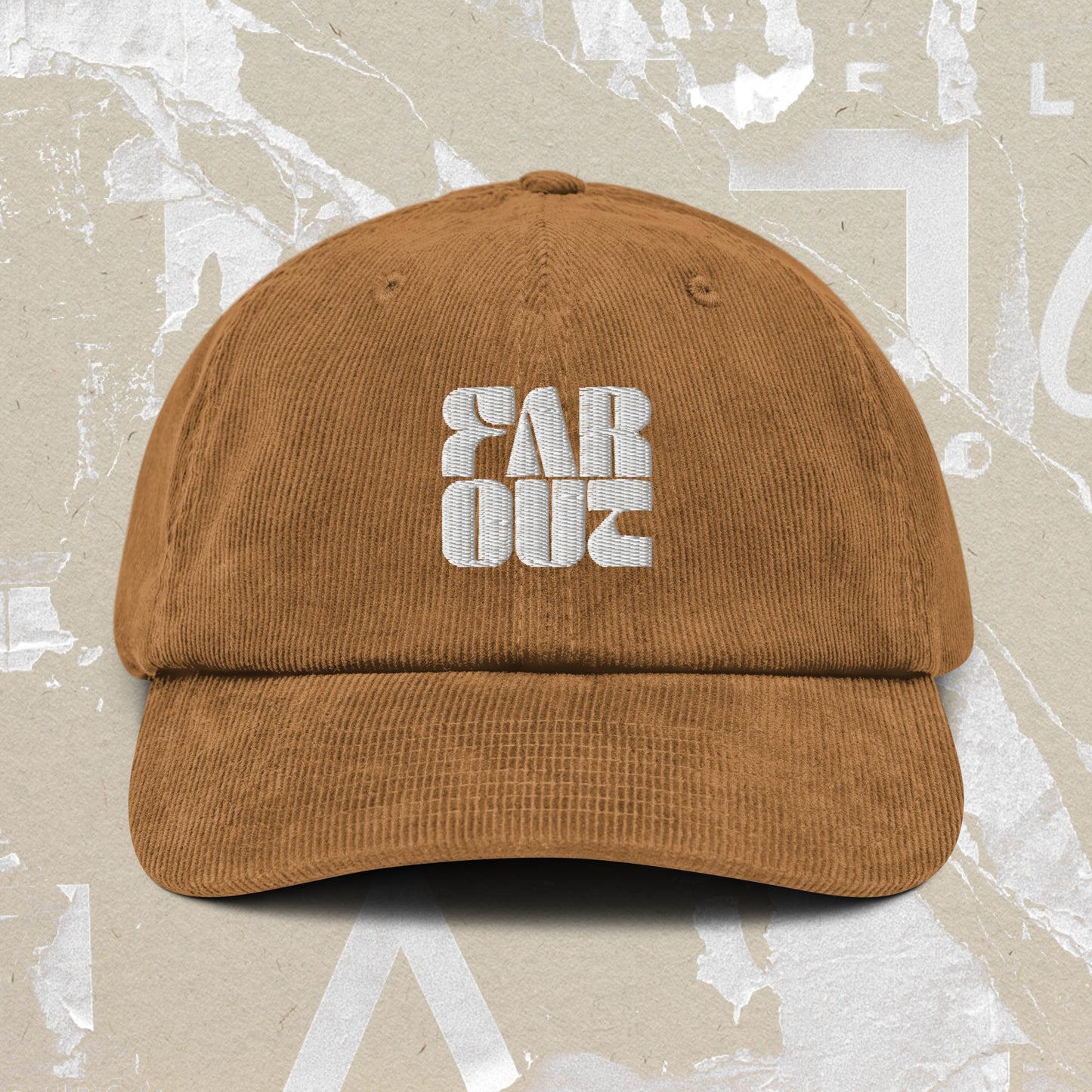 Far Out Wave Square Corduroy Cap