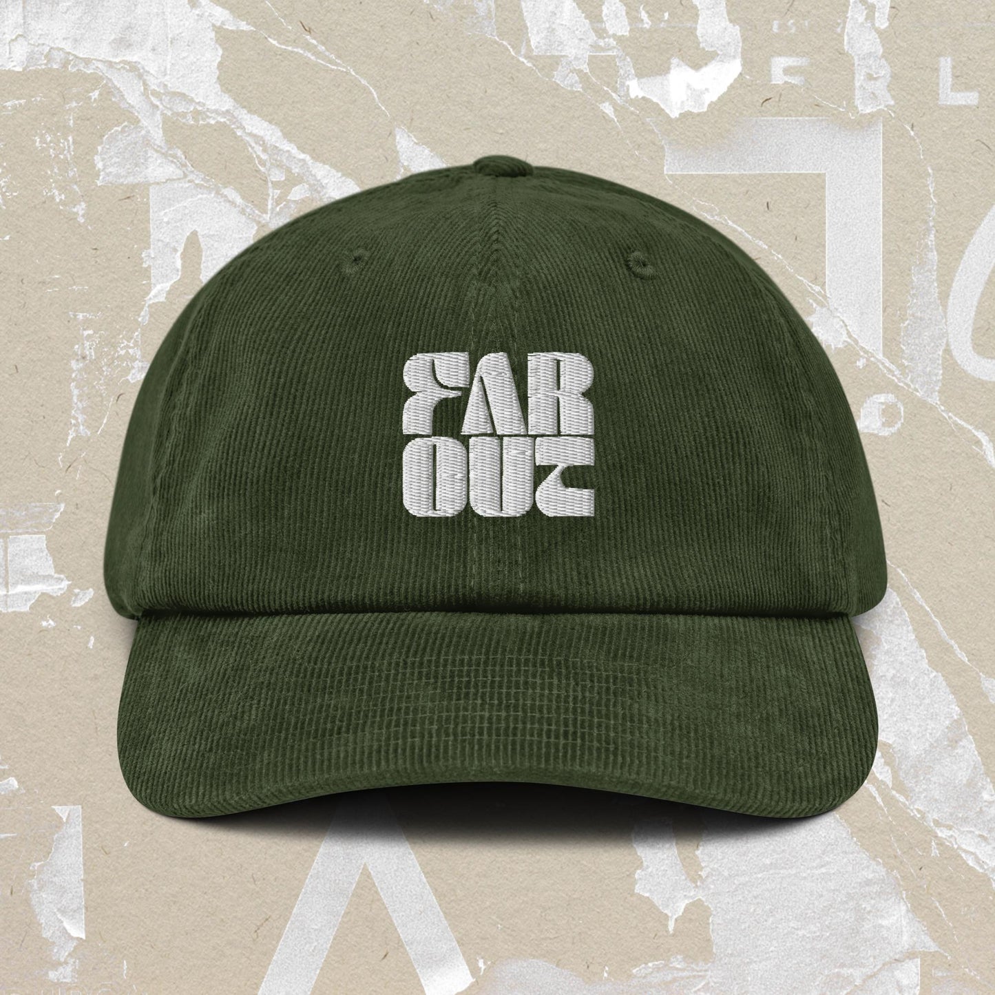 Far Out Wave Square Corduroy Cap