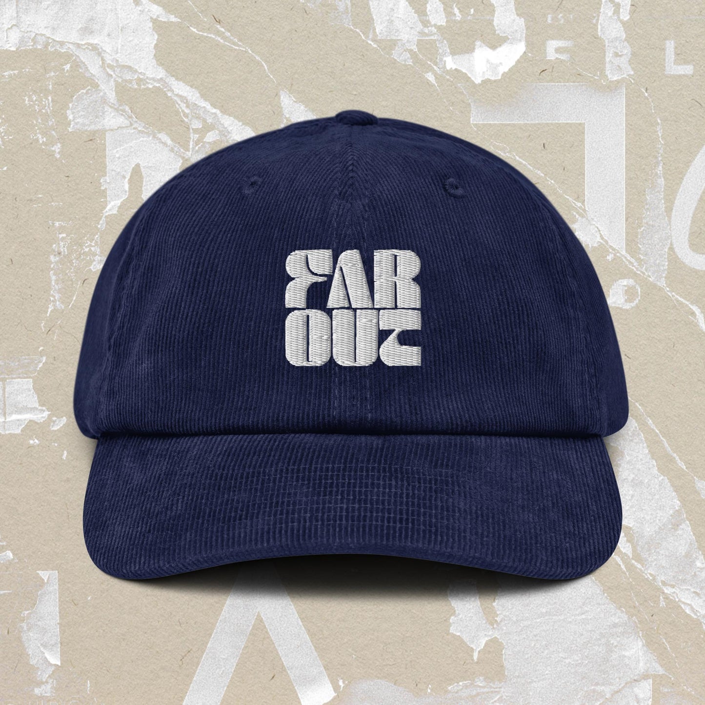 Far Out Wave Square Corduroy Cap