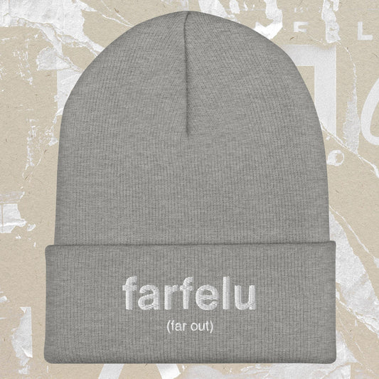 Far Out French Cuffed Beanie