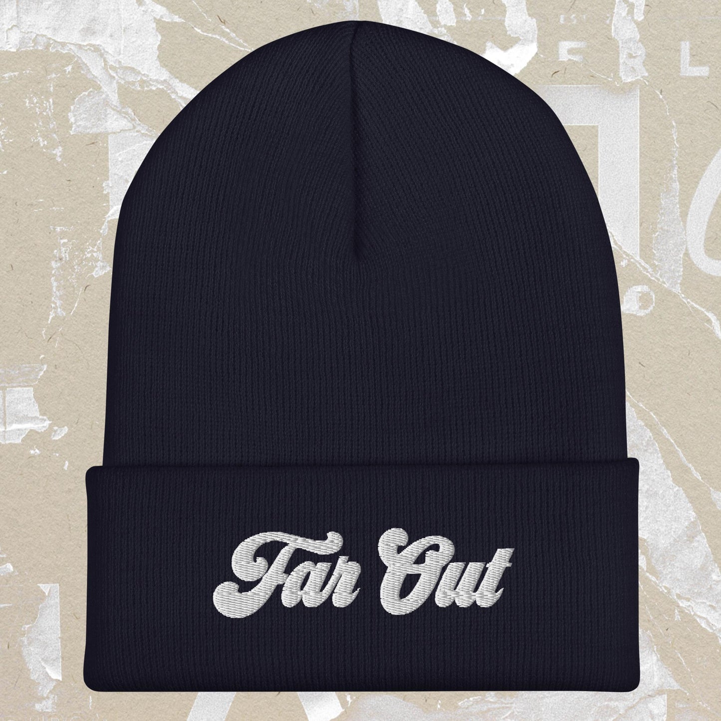 Far Out 1970s Cuffed Beanie