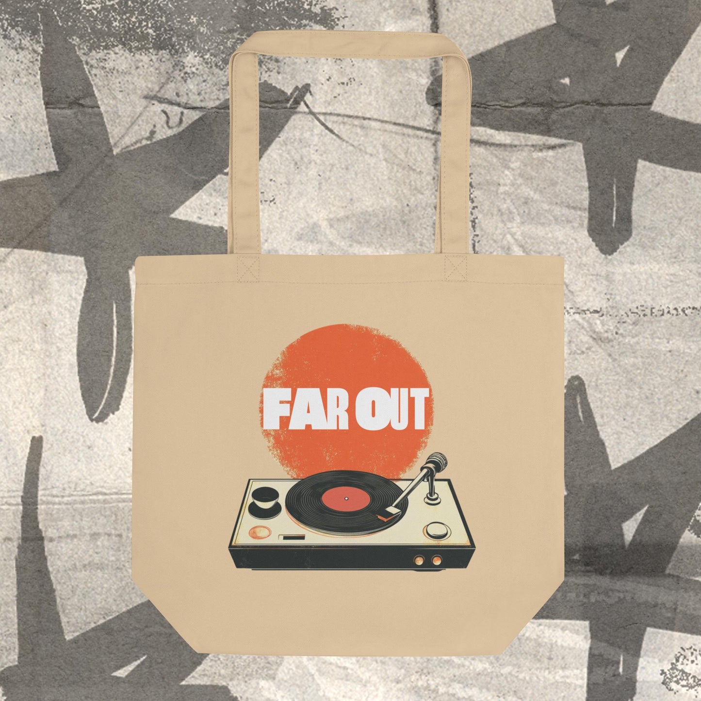 Far Out Vinyl Tote Bag