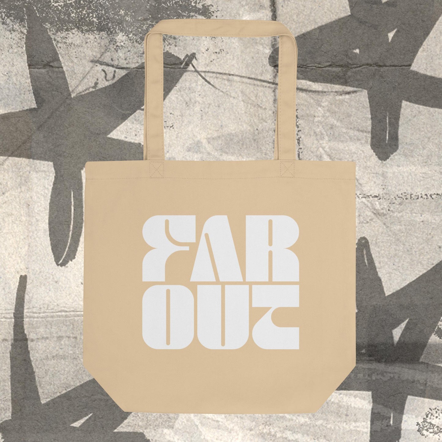 Far Out Wave Square Tote Bag