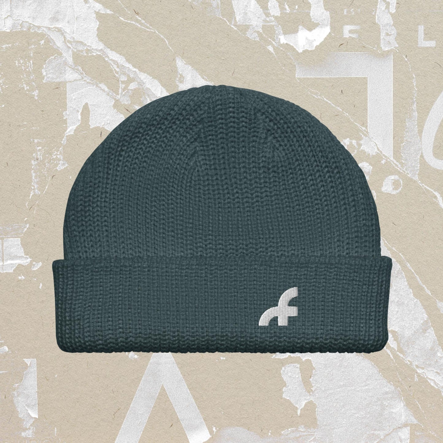 Far Out F Fisherman Beanie